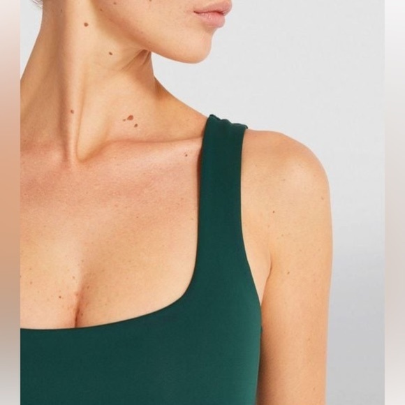 Good American Modern Tank Bodysuit in Dark Pine - Picture 3 of 7
